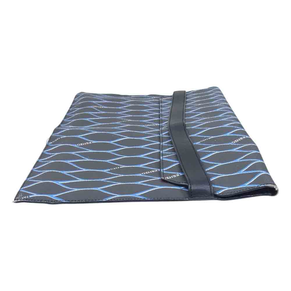 KENZO ケンゾー ロゴ クラッチ バッグ ブラック系【中古】