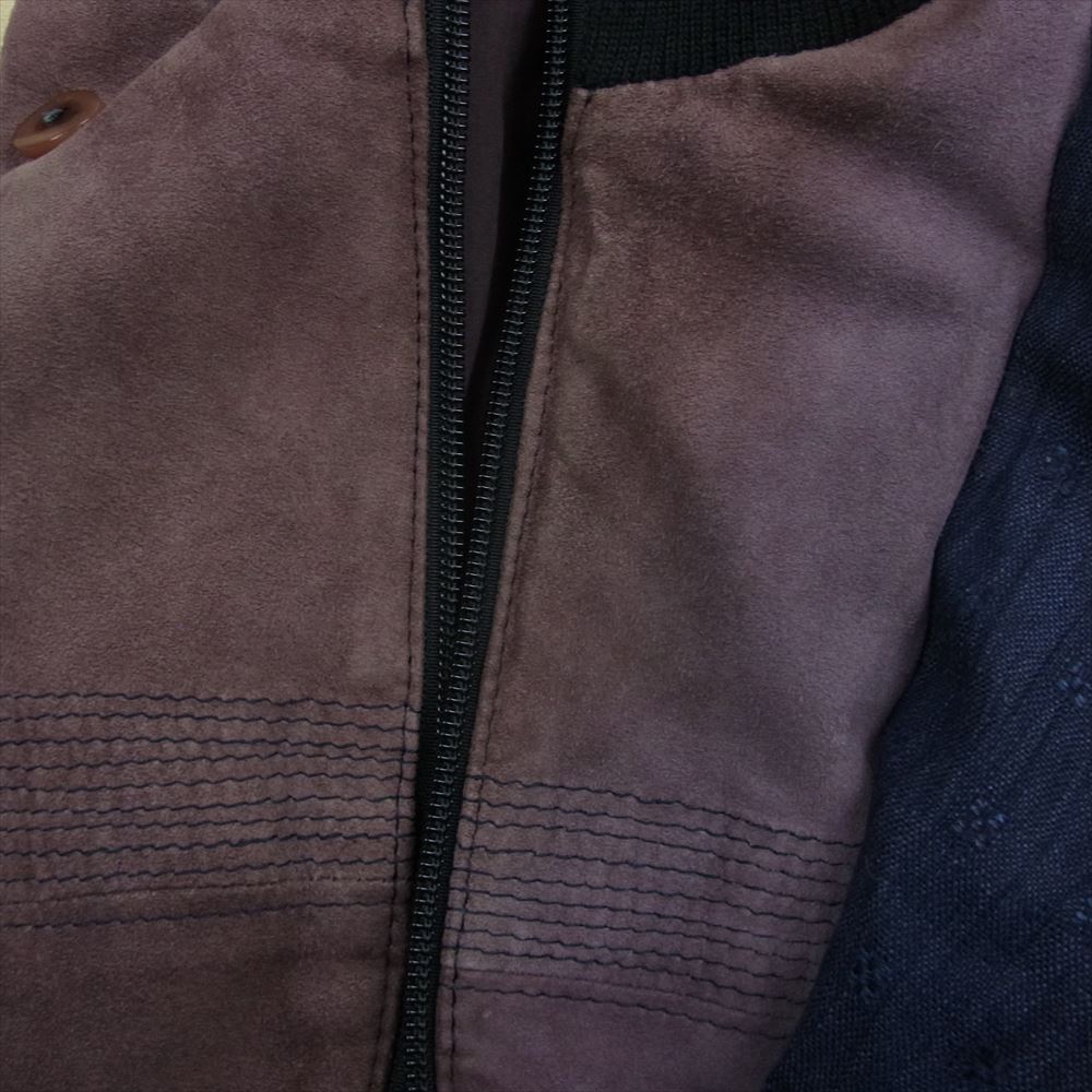 セラフィン PEAU SKIN スエードレザー 袖切替 フライト ボンバージャケット ブルゾン MA-1 マルチカラー系【中古】