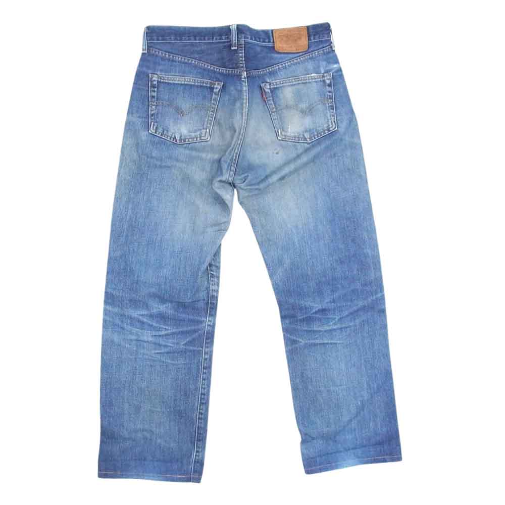 Levi's リーバイス 刻印J22 504Z BIG E TALON社製ジッパー タロン 革パッチ ギャラ入り 赤耳 セルビッチ デニムパンツ インディゴブルー系 33【中古】