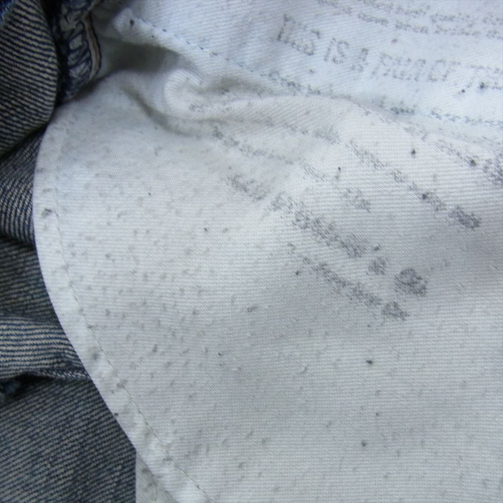 Levi's リーバイス 刻印J22 504Z BIG E TALON社製ジッパー タロン 革パッチ ギャラ入り 赤耳 セルビッチ デニムパンツ インディゴブルー系 33【中古】