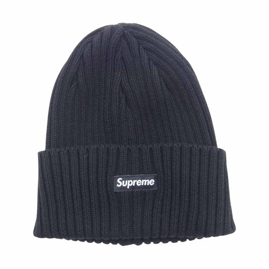 Supreme シュプリーム 19SS overdyed beanie 後染め リブ コットン ワッチキャップ ニットキャップ ブラック系【中古】