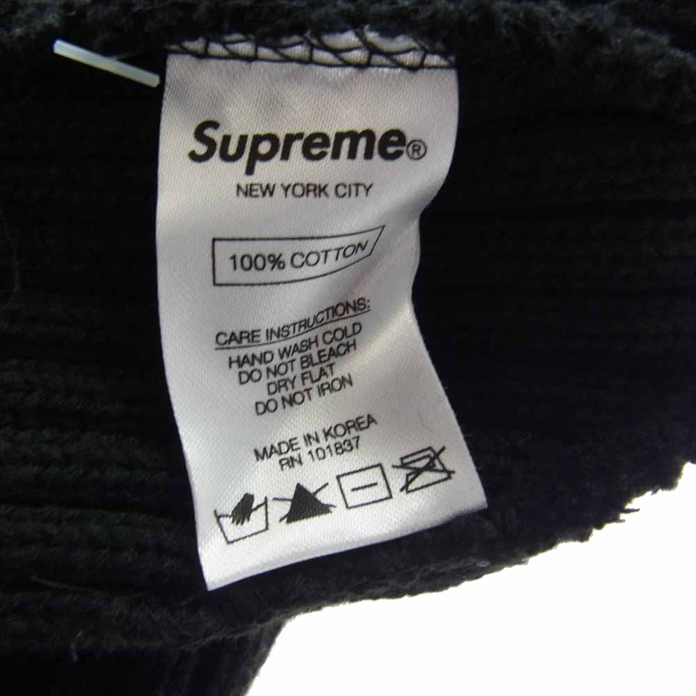 Supreme シュプリーム 19SS overdyed beanie 後染め リブ コットン ワッチキャップ ニットキャップ ブラック系【中古】