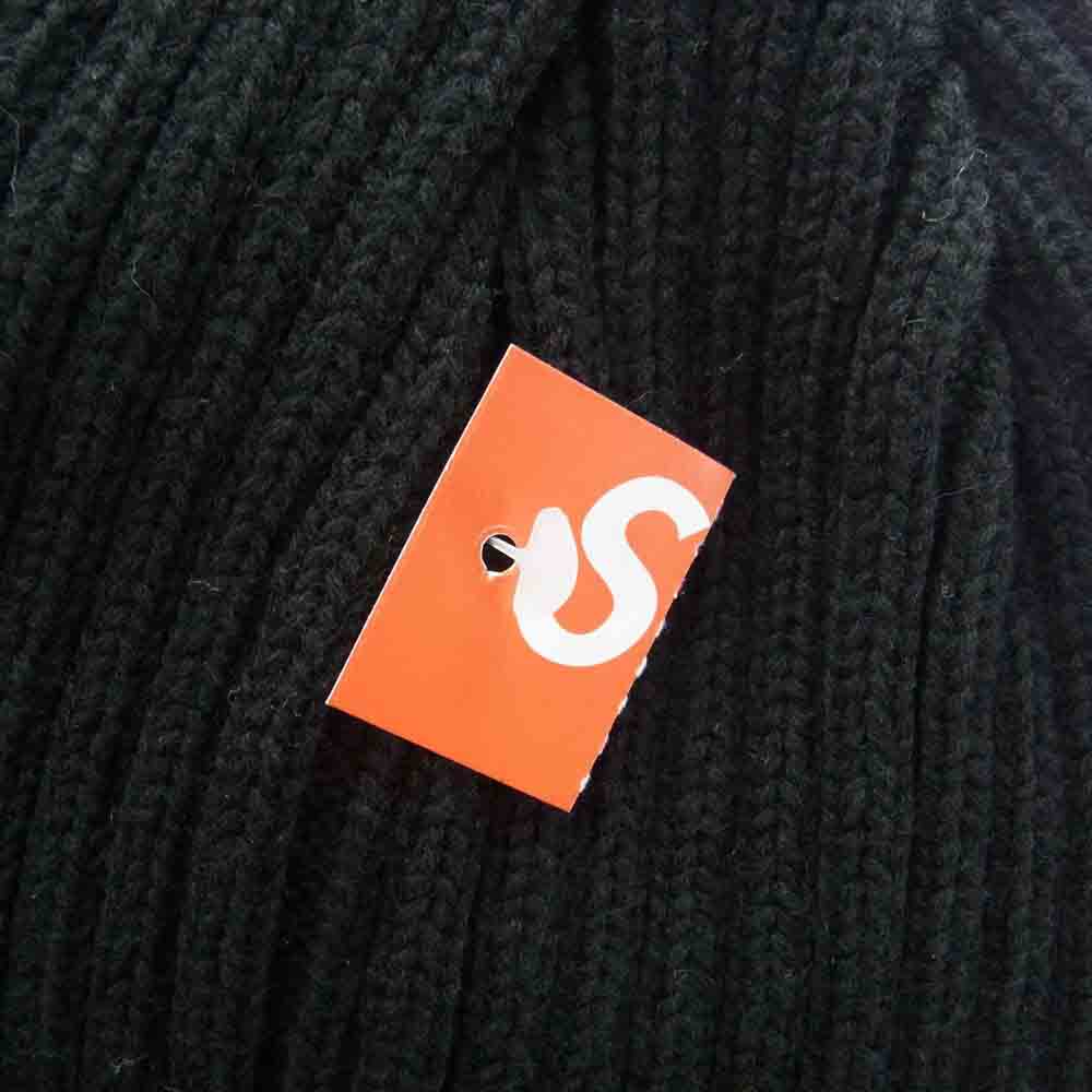 Supreme シュプリーム 19SS overdyed beanie 後染め リブ コットン ワッチキャップ ニットキャップ ブラック系【中古】