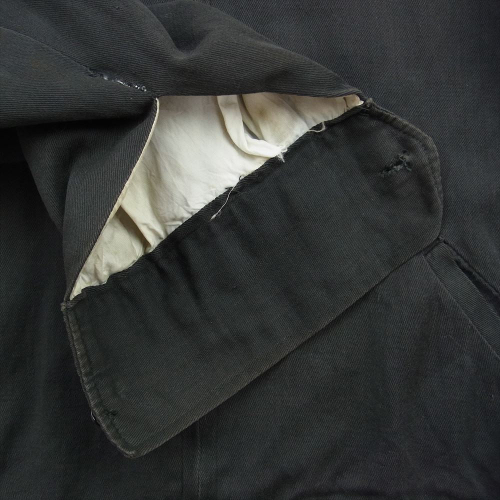 ヴィンテージ 60s Vietnam War Souvenir Jacket ヴィンテージ ベトナム スーベニア スカジャン ベトジャン 1967 赤福刺繍 KKVジッパー ジップアップ ジャケット ブラック系【中古】