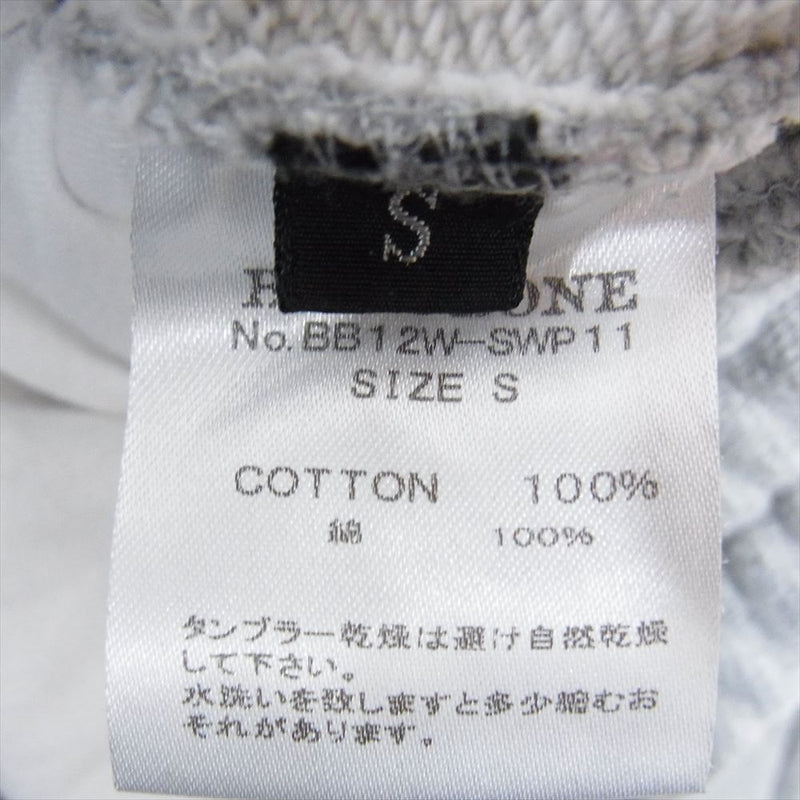 BACKBONE バックボーン 12AW BB12W-SWP11 切替 スウェット パンツ グレー系 S【中古】