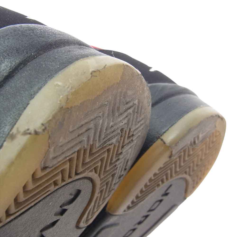 Supreme シュプリーム 15AW 824371-001 × Nike Air Jordan 5 AJ5 Retro Black ナイキ エアジョーダン レトロ スニーカー ブラック系 27.5cm【中古】