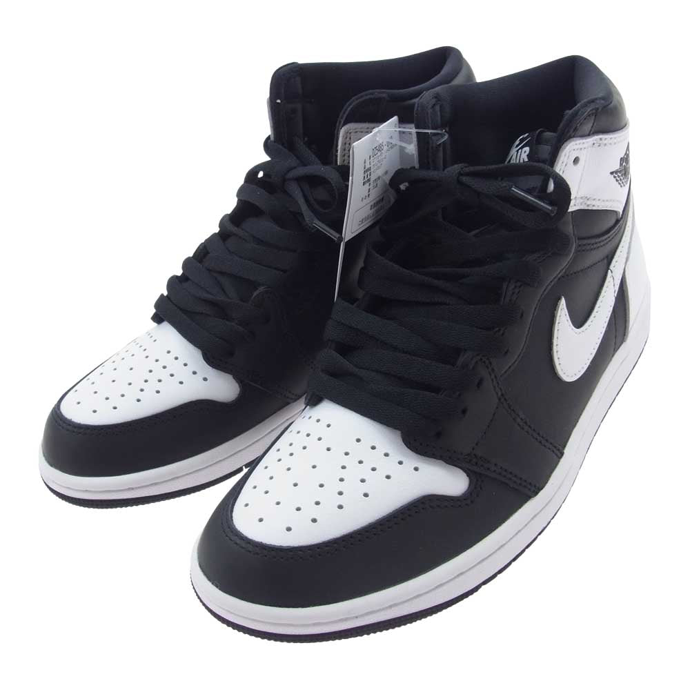 NIKE ナイキ DZ5485-010 Air Jordan 1 Retro High OG Black White AJ1 エアジョーダン レトロ ハイ ブラック ホワイト スニーカー ブラック系 ホワイト系 25.5cm【新古品】【未使用】【中古】