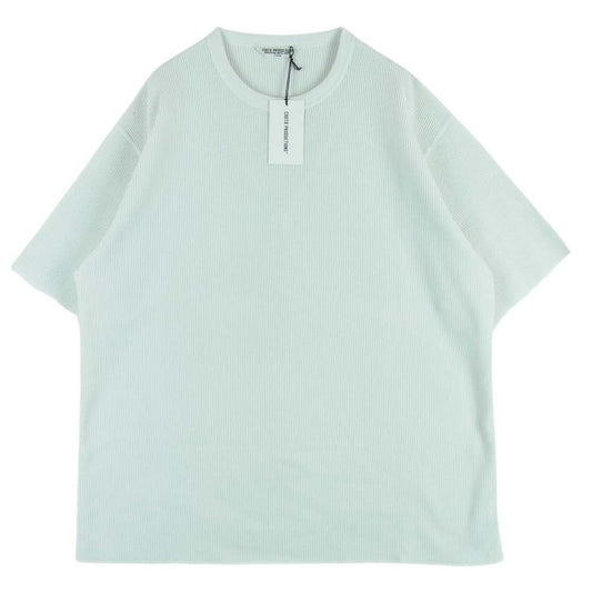 COOTIE クーティー ワッフル サーマル オーバーサイズ 半袖 Tシャツ コットン ポリエステル 日本製 オフホワイト系 L【中古】