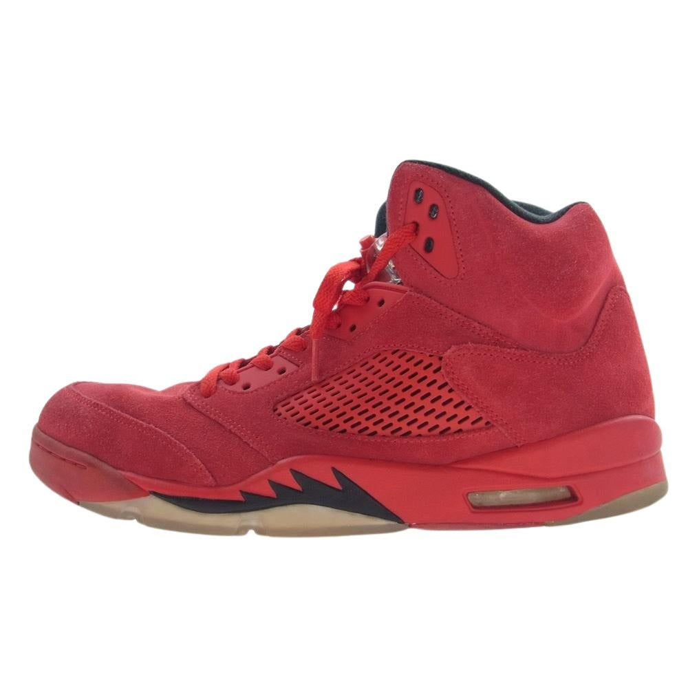 NIKE ナイキ 136027-602 EMPLOYEE STORE 〇ESスタンプ有 Air Jordan 5 Ratro Red Suede エアジョーダン5 レトロ レッド スエード レッド系 31cm【中古】