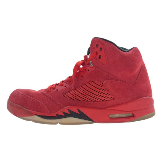 NIKE ナイキ 136027-602 EMPLOYEE STORE 〇ESスタンプ有 Air Jordan 5 Ratro Red Suede エアジョーダン5 レトロ レッド スエード レッド系 31cm【中古】