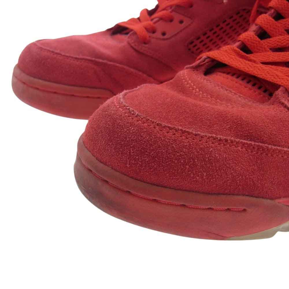 NIKE ナイキ 136027-602 EMPLOYEE STORE 〇ESスタンプ有 Air Jordan 5 Ratro Red Suede エアジョーダン5 レトロ レッド スエード レッド系 31cm【中古】