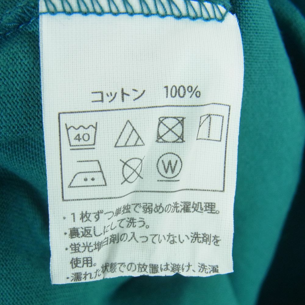 COOTIE クーティー CTE-21S310 Open End Yarn Error Fit S/S Tee オーバーサイズ 半袖 Tシャツ ブルー系 グリーン系 青緑系 M【新古品】【未使用】【中古】