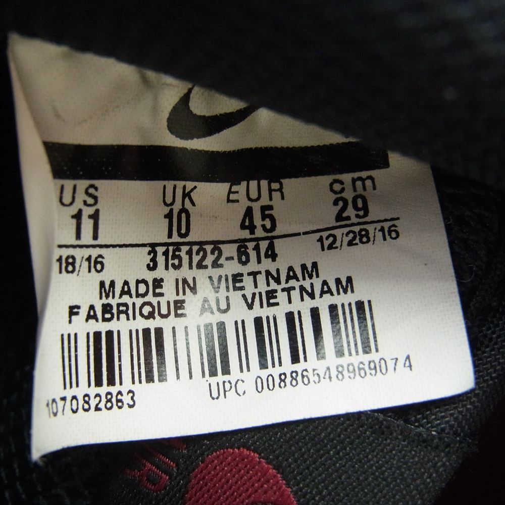 NIKE ナイキ 315122-614 AIR FORCE 1 07 LOW TEAM RED BLACK AF1 エアフォース ローカット スニーカー TEAM RED/BLACK 29cm【中古】