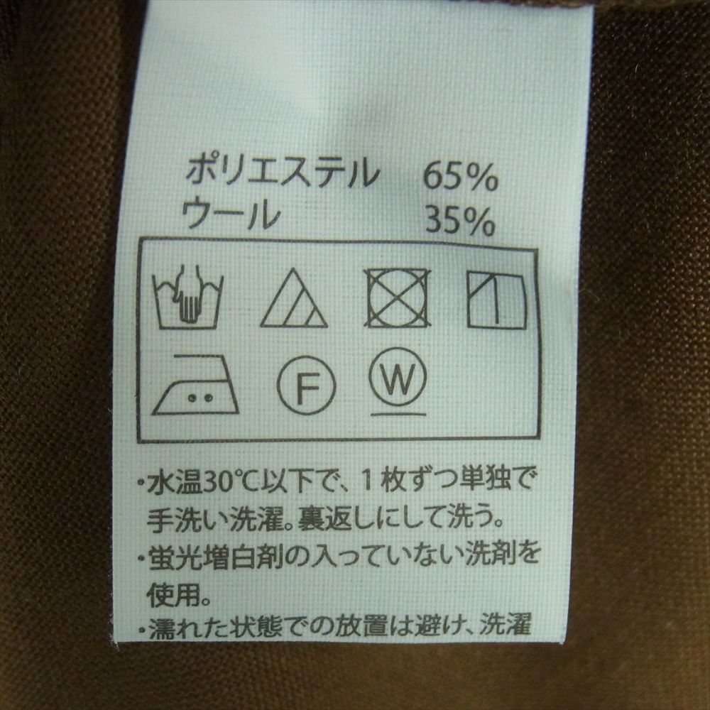 COOTIE クーティー T/W WORK JACKET ポリエステル ウール ジップ シャツ ジャケット 日本製 ブラウン系 L【美品】【中古】