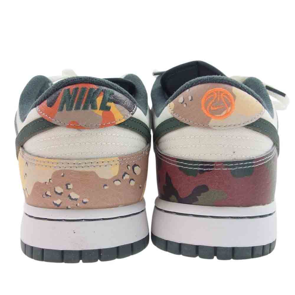 NIKE ナイキ DH0957-100 DUNK LOW SE MULTI CAMO ダンクロー セイル ヴィンテージグリーン ローカット スニーカー マルチカラー系 29cm【中古】
