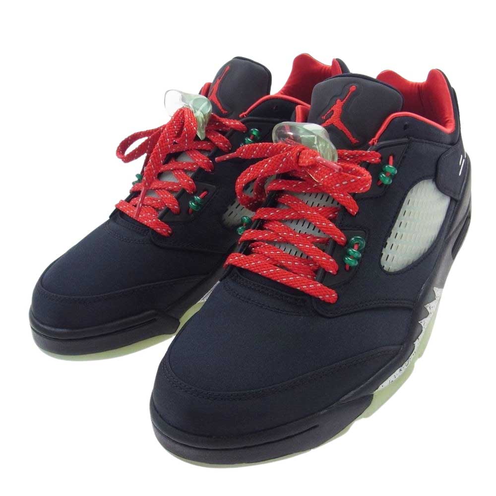 NIKE ナイキ DM4640-036 × CLOT クロット Air Jordan 5 Low Jade 5 Low エアジョーダン 5 ロー スニーカー ブラック系 30cm【中古】