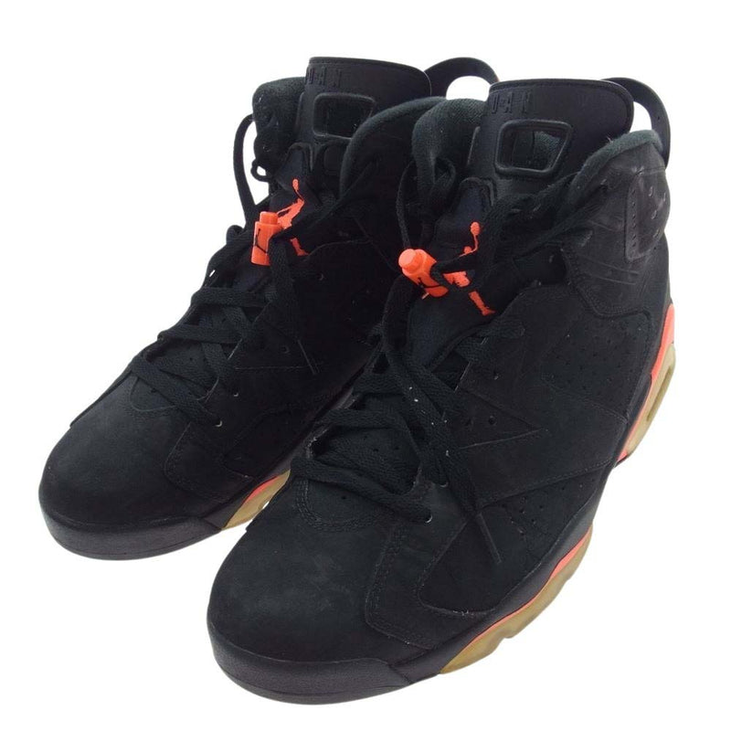 NIKE AIR JORDAN ナイキ ジョーダン 384664-023 6 RETRO AJ6 INFRARED BLACK 2014 エアジョーダン レトロ スニーカー ブラック系 29.5cm【中古】