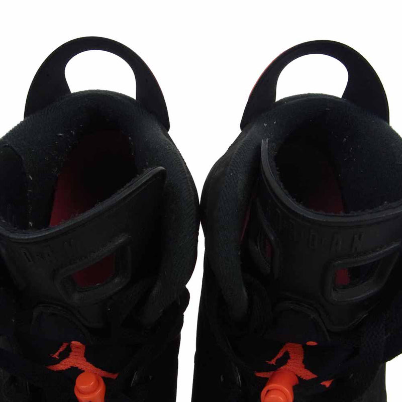 NIKE AIR JORDAN ナイキ ジョーダン 384664-023 6 RETRO AJ6 INFRARED BLACK 2014 エアジョーダン レトロ スニーカー ブラック系 29.5cm【中古】