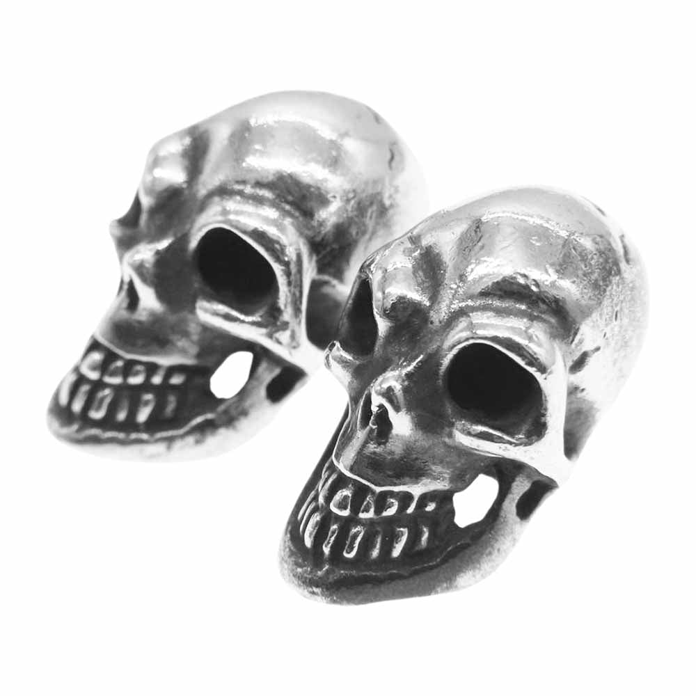 GABOR ガボール HAPPY SKULL ハッピースカルビーズ 2個セット シルバー系【中古】