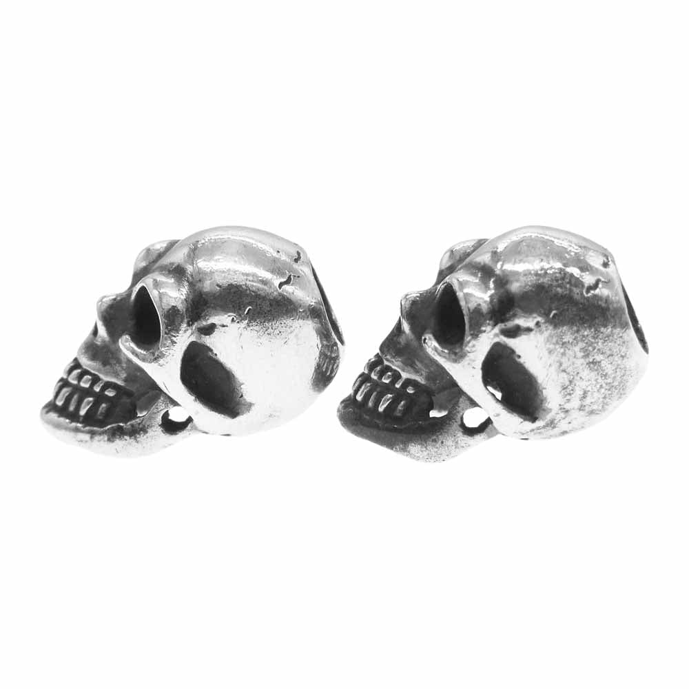 GABOR ガボール HAPPY SKULL ハッピースカルビーズ 2個セット シルバー系【中古】