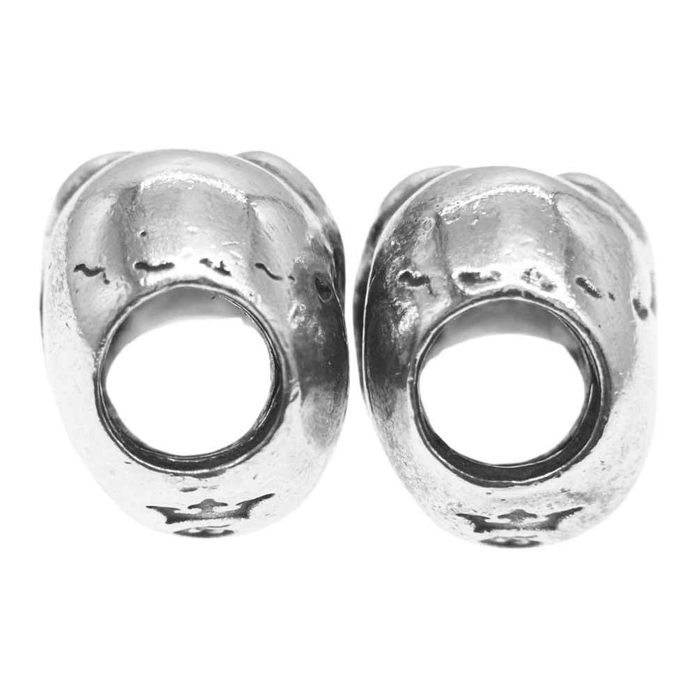 GABOR ガボール HAPPY SKULL ハッピースカルビーズ 2個セット シルバー系【中古】