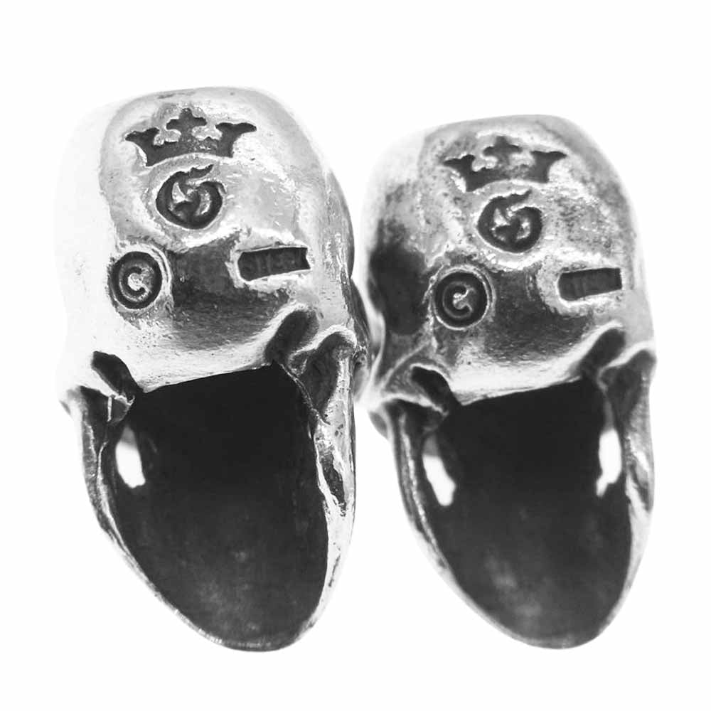 GABOR ガボール HAPPY SKULL ハッピースカルビーズ 2個セット シルバー系【中古】