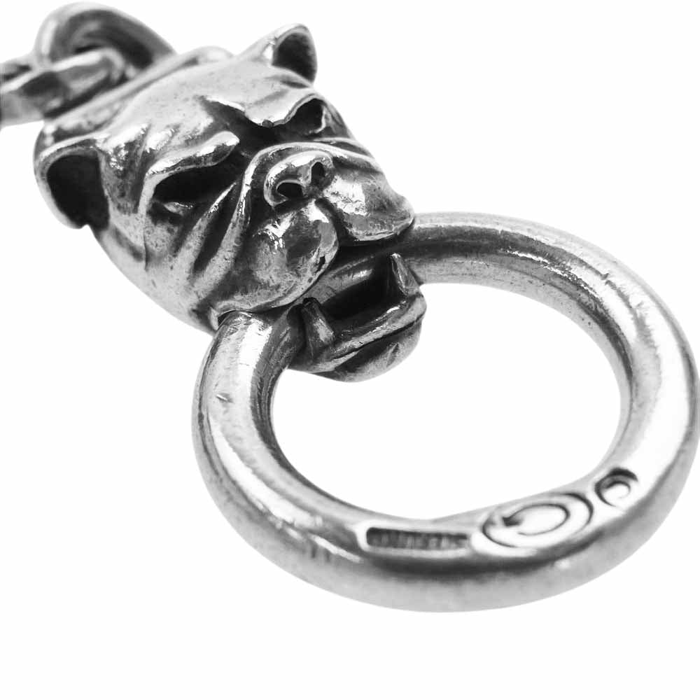 GABOR ガボール スカルオン4ハートキーパー 6スカル 6ヌードル 2ブルドッグ ウォレットチェーン シルバー系【中古】
