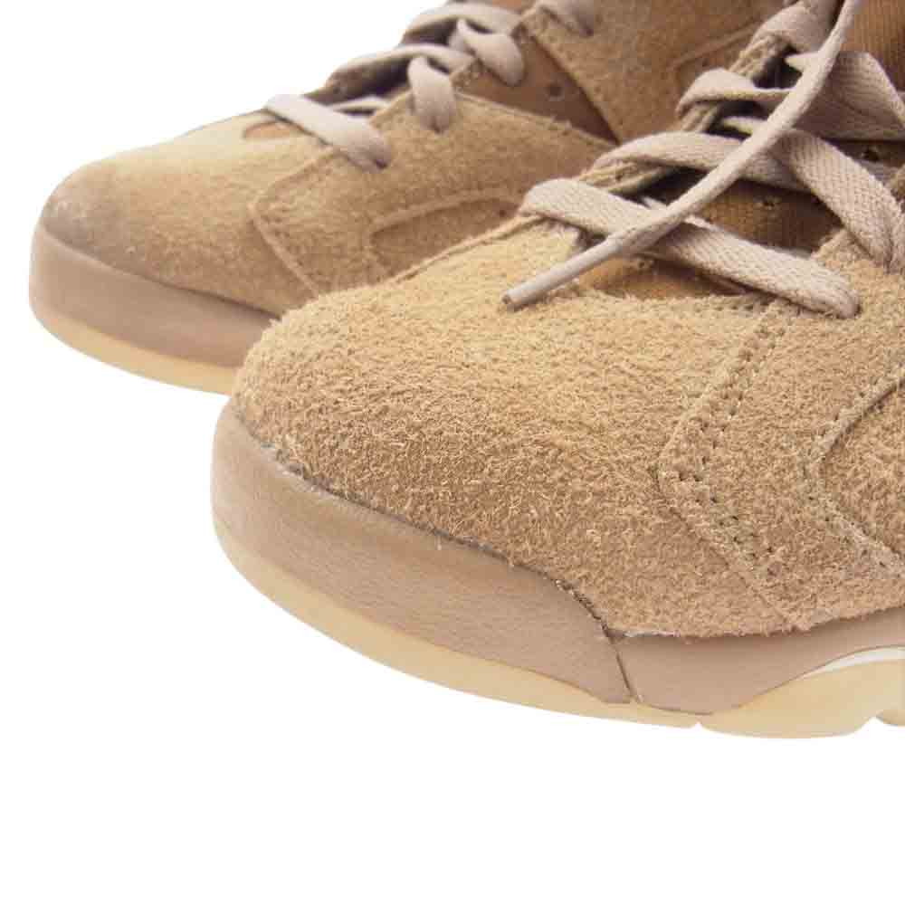 NIKE ナイキ DH0690-200 × Travis Scott  Air Jordan 6  British Khaki トラビス スコット ジョーダン  6 レトロ スニーカー ライトブラウン系 26.5cm【中古】