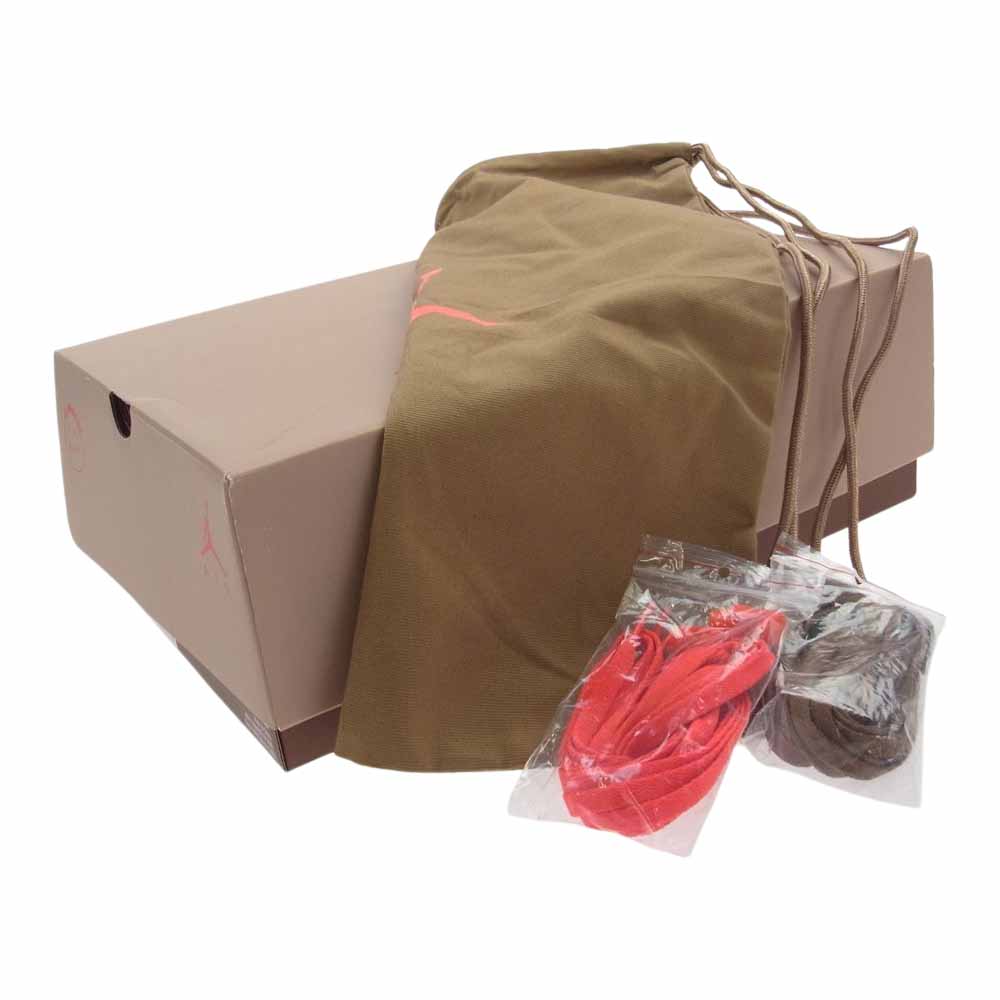NIKE ナイキ DH0690-200 × Travis Scott  Air Jordan 6  British Khaki トラビス スコット ジョーダン  6 レトロ スニーカー ライトブラウン系 26.5cm【中古】