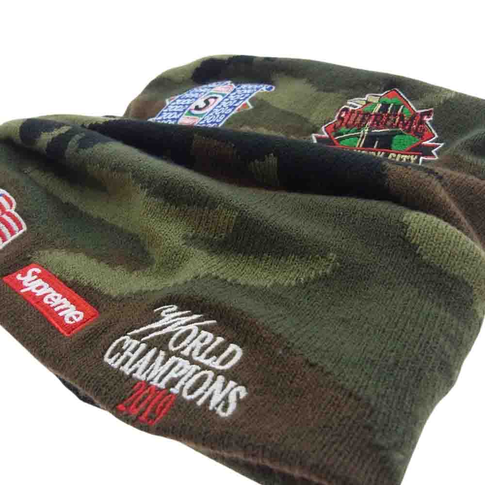 Supreme シュプリーム 19AW × New Era Championship Beanie ニューエラ チャンピオンシップ ビーニー ニット キャップ マルチカラー系【中古】