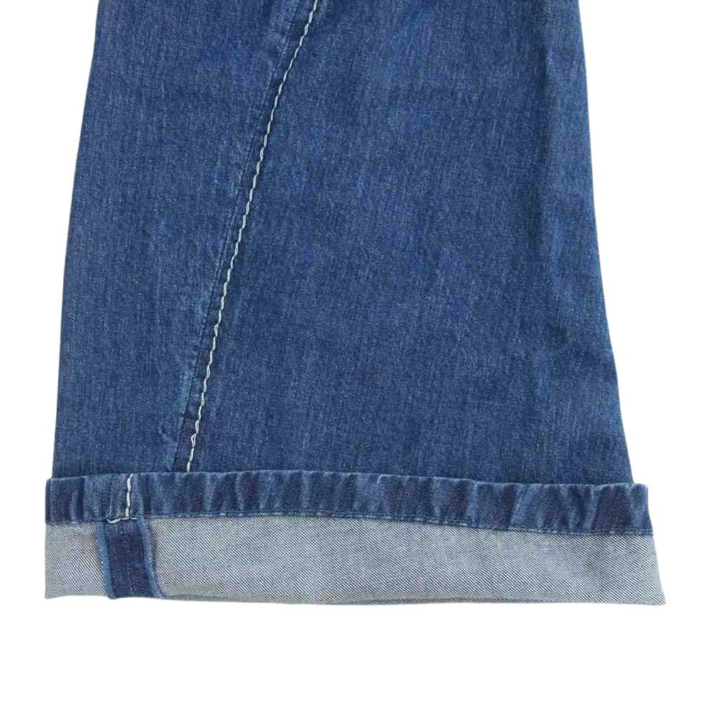 BOTTEGAVENETA ボッテガヴェネタ 21SS 654286 V0SH0 Fluid Denim Pant トライアングルステッチ デニム パンツ インディゴブルー系 42【中古】