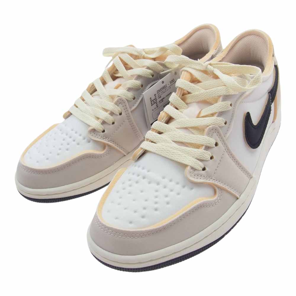 NIKE ナイキ DV0982-100 Air Jordan 1 Retro Low OG EX White and Coconut Milk エアジョーダン1 レトロ ロー OG EX ホワイト アンド ココナッツ ミルク スニーカー ベージュ系 27.5cm【新古品】【未使用】【中古】