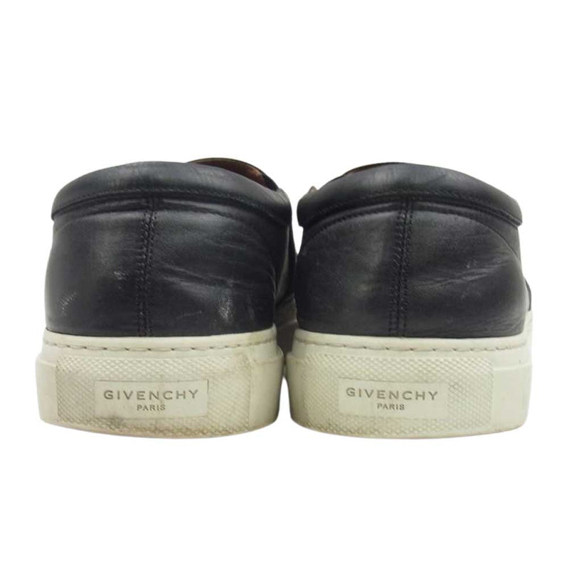 GIVENCHY ジバンシィ SKATE レザー スリッポン スニーカー スター ブラック系 44【中古】