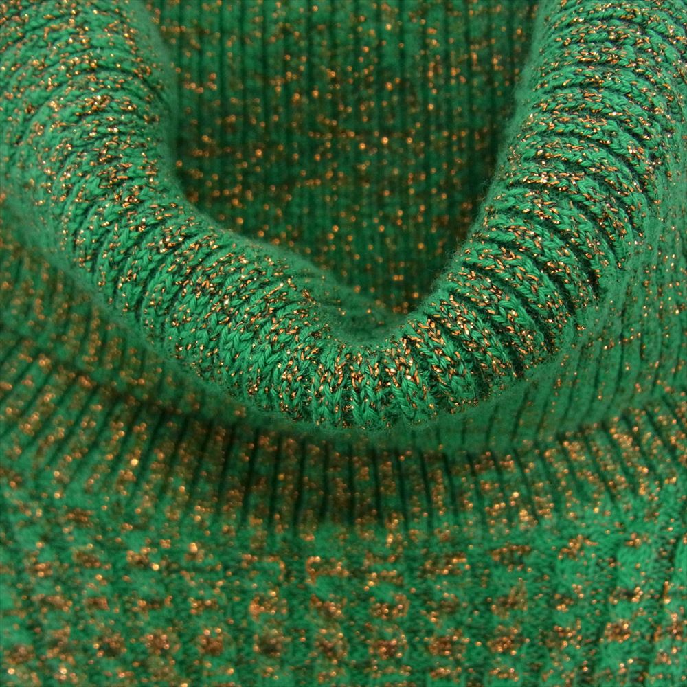 GUCCI グッチ 19AW 562675 Turtle Neck Sweater ラメ タートルネック セーター ニット グリーン系 XL【中古】