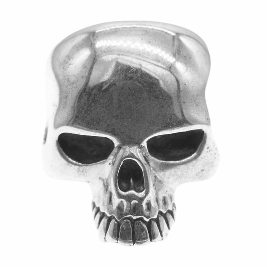 CRAZY PIG クレイジーピッグ CPD27 ギャランティ付属 LARGE EVIL SKULL ラージ エビル スカル キース リング シルバー系 17.5号【中古】
