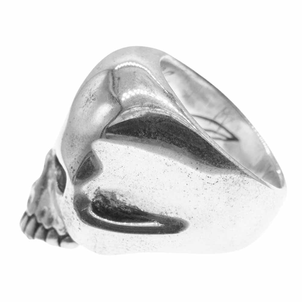 CRAZY PIG クレイジーピッグ CPD27 ギャランティ付属 LARGE EVIL SKULL ラージ エビル スカル キース リング シルバー系 17.5号【中古】