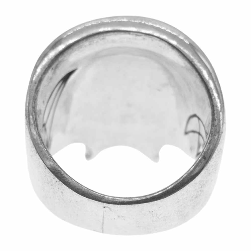 CRAZY PIG クレイジーピッグ CPD27 ギャランティ付属 LARGE EVIL SKULL ラージ エビル スカル キース リング シルバー系 17.5号【中古】