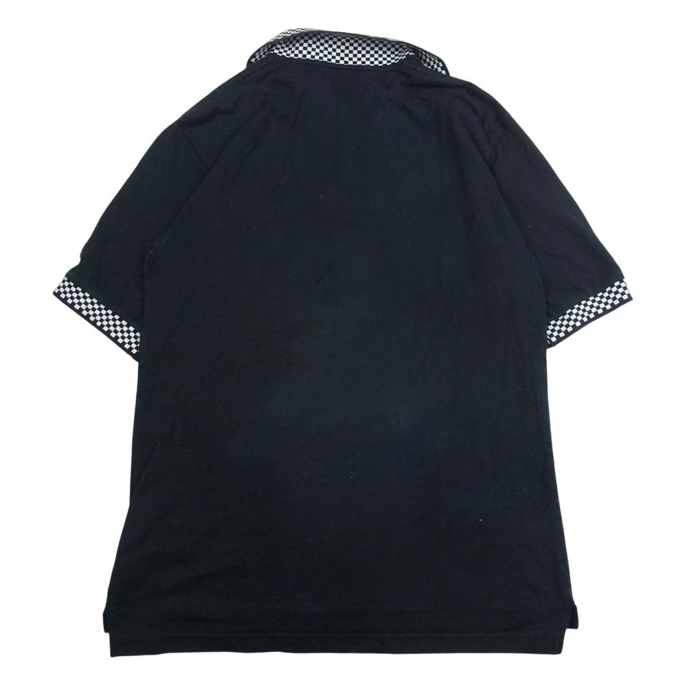 COMME des GARCONS HOMME PLUS コムデギャルソンオムプリュス PP-T302 SPORT スポーツ チェック切替 半袖 ポロシャツ ブラック系 L【中古】