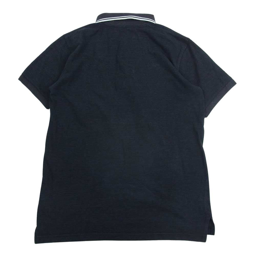 HEAD PORTER ヘッドポーター ロゴワッペン 半袖 ポロシャツ ブラック系 M【中古】