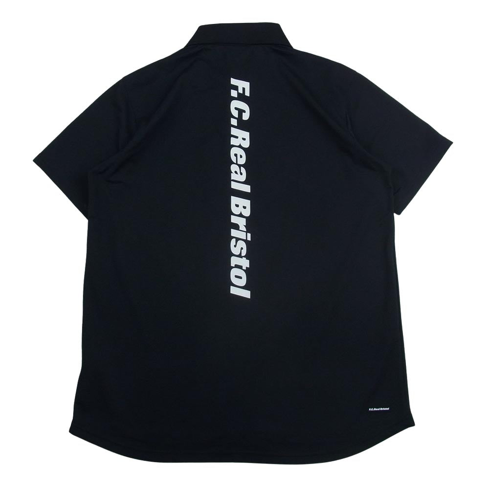 F.C.R.B. S/S TEAM POLO ブラック　ポロシャツ　fcrb F.C.R.B. エフシーアールビー 22SS FCRB-220024 TEAM POLO チーム ポロ