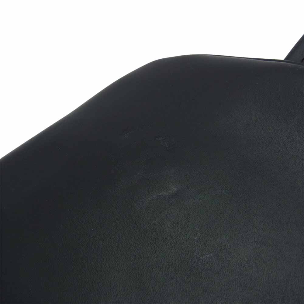 COMME des GARCONS コムデギャルソン W16SC02 コムコム 台形 フェイクレザー ハンドバッグ トートバッグ ブラック系【中古】