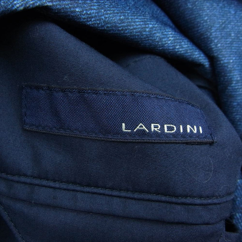 LARDINI ラルディーニ CA.1 ブートニエール付き Loro Piana ロロピアーナ社製生地 RAIN SYSTEM レインシステム トレンチコート ネイビー系 44【中古】