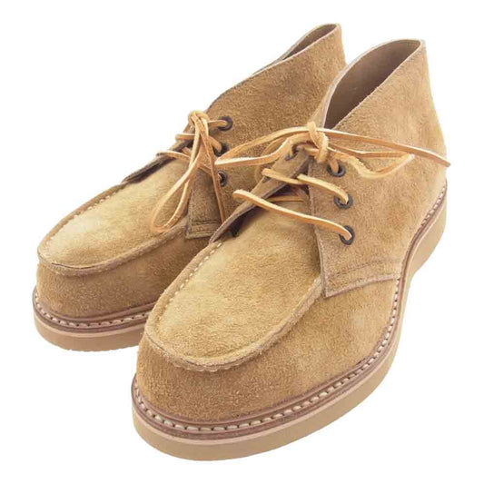 MADE IN GM JAPAN メイドインジーエムジャパン GM-59 monster スエード ワーク ブーツ ライトブラウン系 23.5cm【極上美品】【中古】