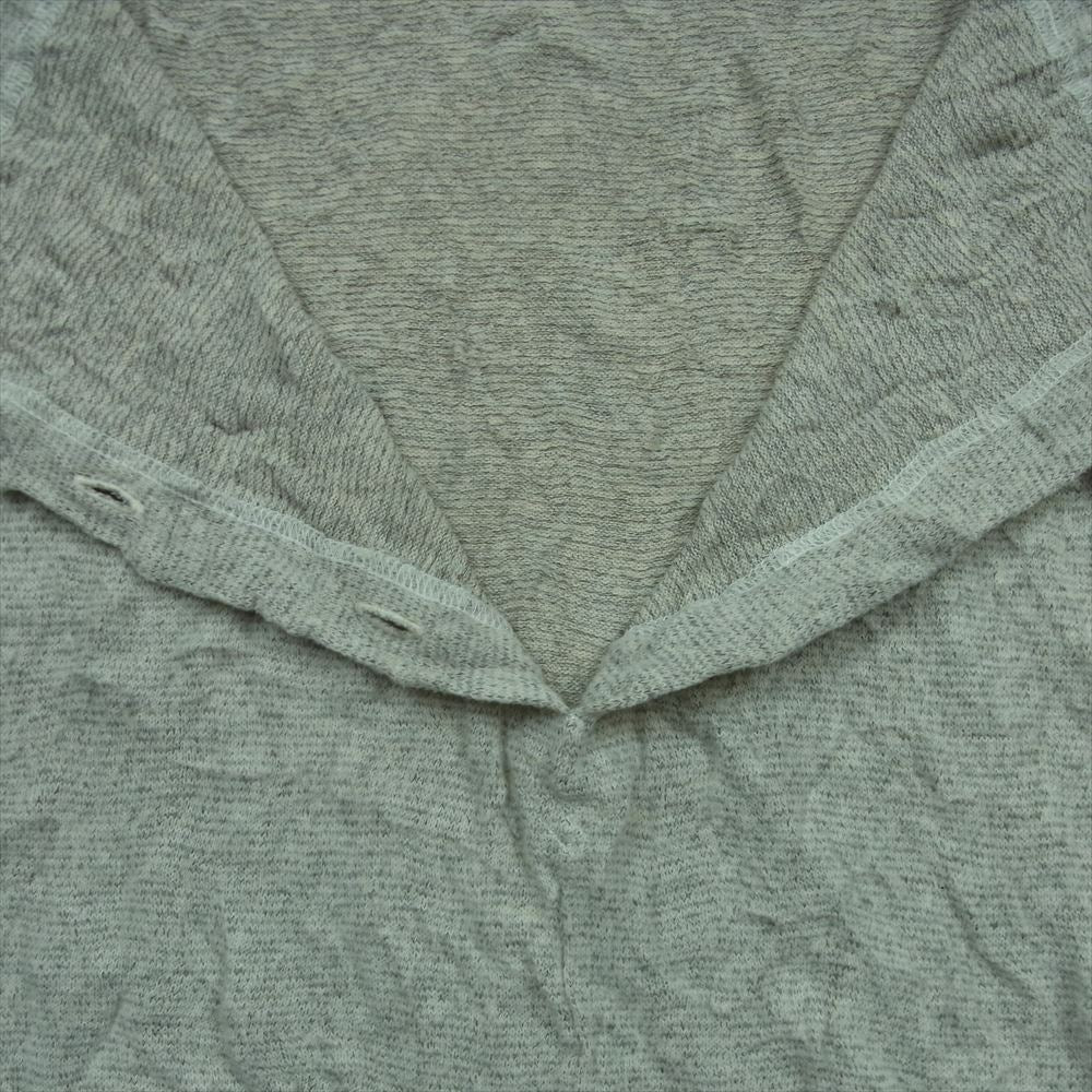 ISSEY MIYAKE イッセイミヤケ MI44JT553 me ミー ノースリーブ シワ加工 ハイネック ニット チュニック プルオーバ― グレー系 -【中古】