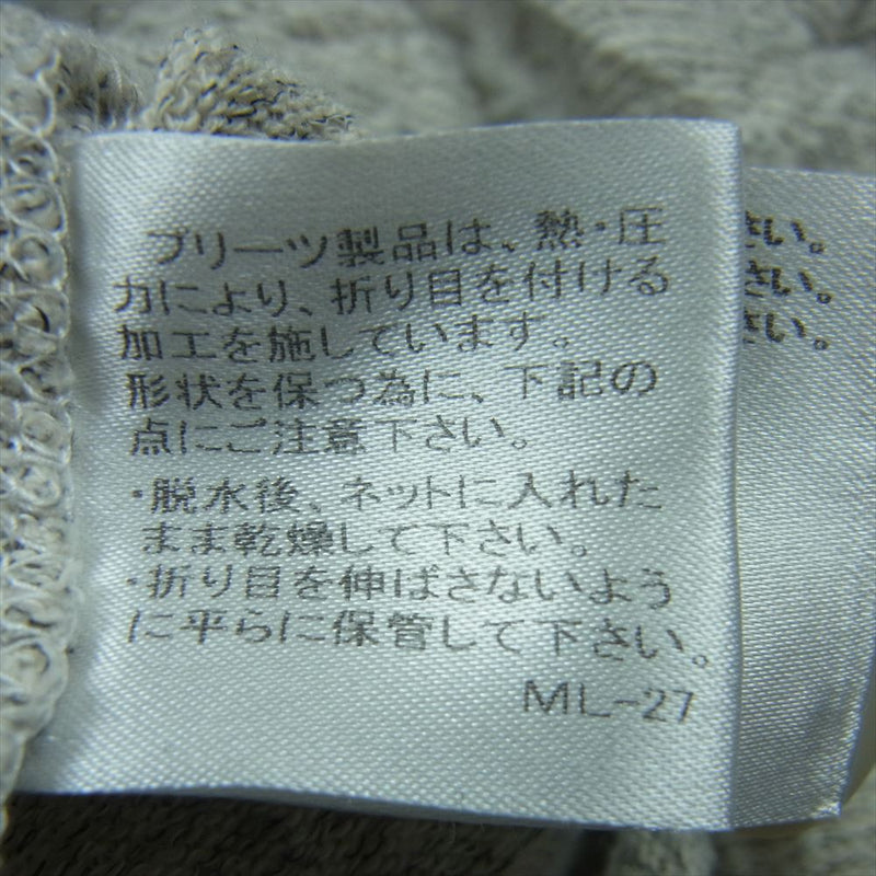 ISSEY MIYAKE イッセイミヤケ MI44JT553 me ミー ノースリーブ シワ加工 ハイネック ニット チュニック プルオーバ― グレー系 -【中古】