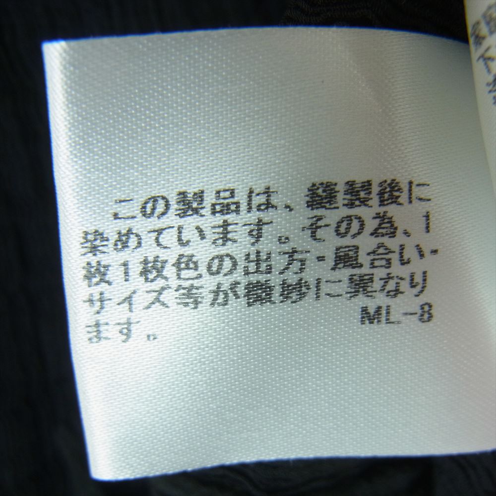 ISSEY MIYAKE イッセイミヤケ me ミー MI73FK112 シワ加工 襟リボンデザイン ノースリーブ ブラウス カットソー ブラック系 -【中古】