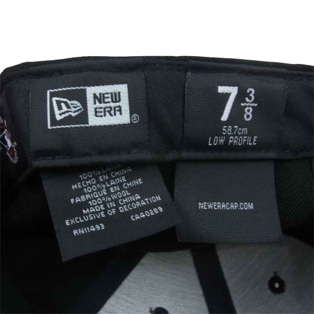 キス Pegasus New Era Cap ペガサス ニューエラ NEWYORK YANKEES ニューヨークヤンキース LOW PROFILE ロープロフィール ベースボール キャップ ブラック系 58.7cm【中古】
