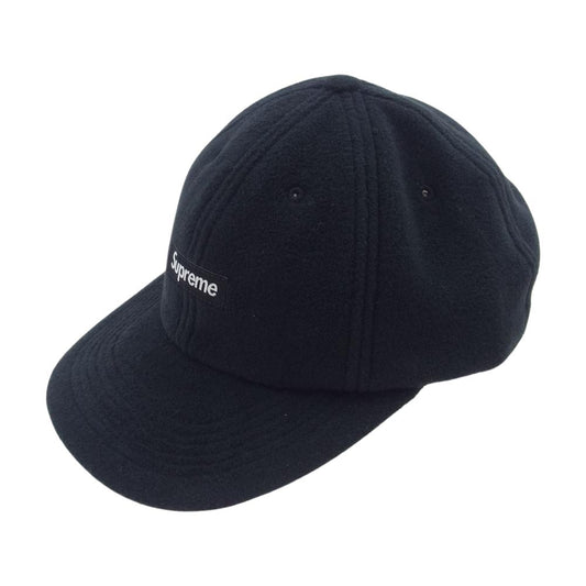 Supreme シュプリーム 23AW  Polartec Small Box 6-Panel Cap ポーラテック フリース スモールボックス 6パネル キャップ ブラック系【極上美品】【中古】