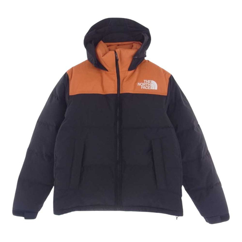 THE NORTH FACE ノースフェイス ND92235R GTX GORE-TEX ゴアテックス レザー ヌプシ ダウン ジャケット  ブラック系 S【中古】