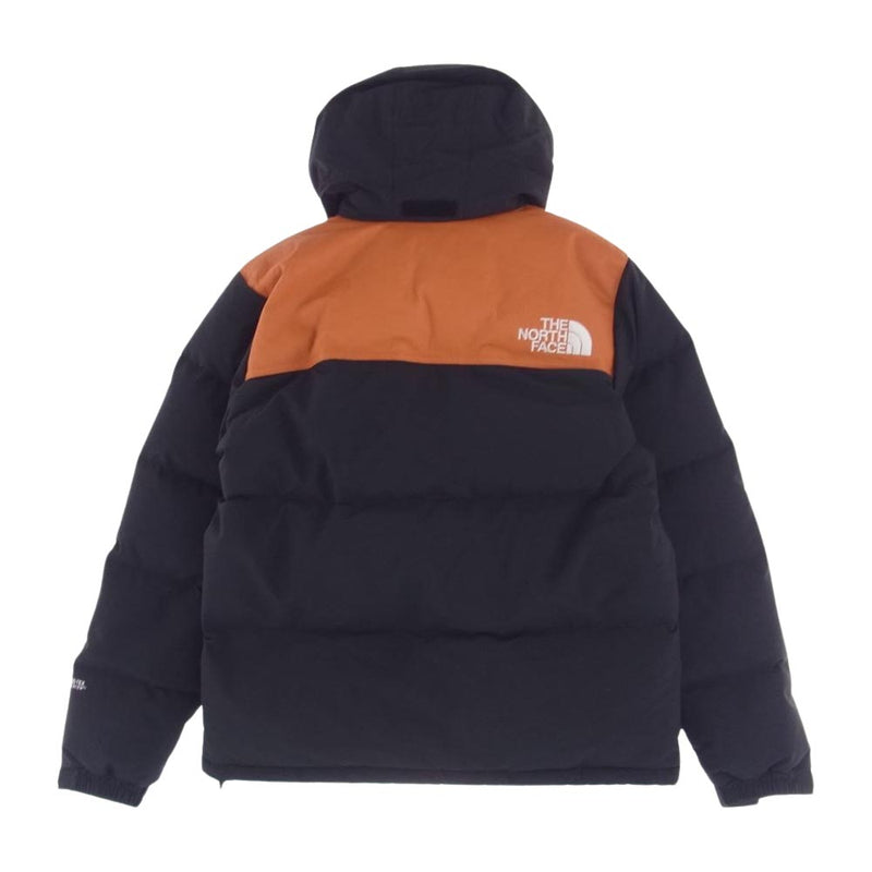 THE NORTH FACE ノースフェイス ND92235R GTX GORE-TEX ゴアテックス レザー ヌプシ ダウン ジャケット  ブラック系 S【中古】